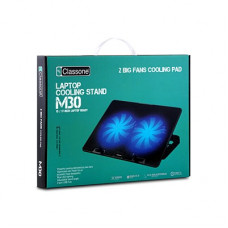 CLASSONE M30 Gaming Mavi Led Notebook Sogutucu,14-17 inch, 2 Fan, 2 USB, 4X Stand özelliği