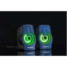 Classone X1 Blue RGB Gaming Hoparlör - Mavi